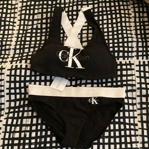 Calvin Klein sports bra and pant set
